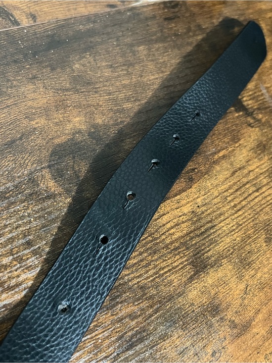 Black Belt with Gold Double G Interlocking Buckle main image 8